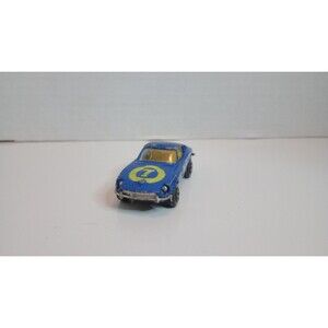 Vintage Playart 1/64 Die Cast Datsun 240Z Blue #7 Race Car